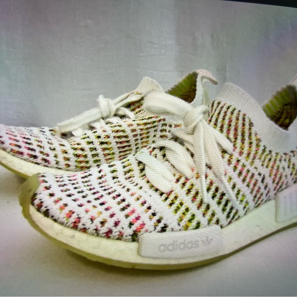 Adidas women NMD R1 STLT  Primeknit Running shoes size 7.5. Multicolor.